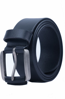MUSOMODA Men Casual Black Genuine Leather Belt