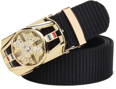 TPM Men Casual, Evening, Formal, Party Black Fabric Belt