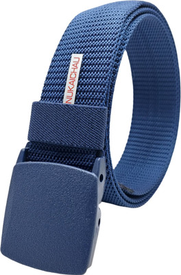 NUKAICHAU Men Casual, Evening, Party Blue Nylon Belt
