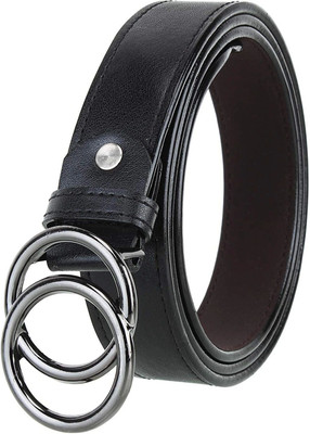 LOOPA Women Formal Black Synthetic Belt