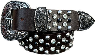ENTEGRO Men Party, Evening, Casual Black Genuine Leather Belt