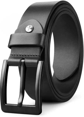 LOBATA LIFESTYLE Men Casual, Formal, Party Black Artificial Leather Belt