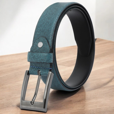KILLER Men Casual, Evening, Formal, Party Blue Artificial Leather Belt