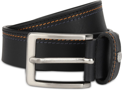 Urbano Fashion Men Casual, Evening, Formal, Party Black Genuine Leather Belt