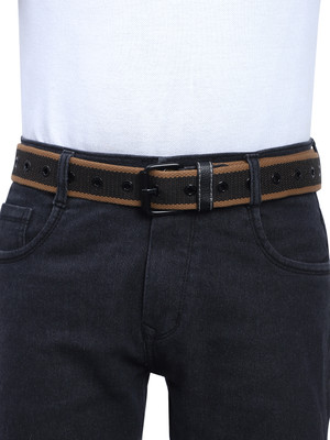 SunShopping Men Casual Brown Nylon Belt