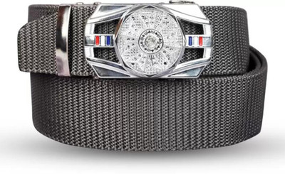 Icongadget Men Casual, Formal, Evening, Party Grey Nylon Belt