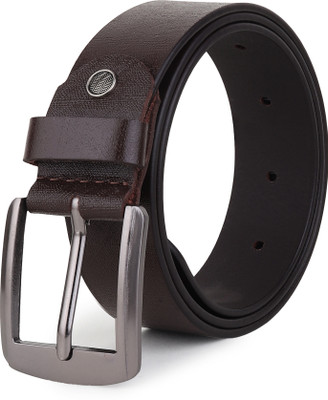 AZIBO Men Casual Brown Genuine Leather Belt