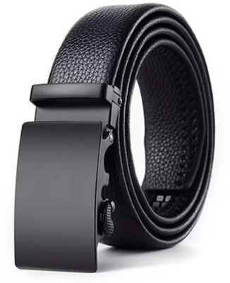 DarknDive Men Formal Black Artificial Leather Belt