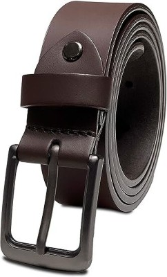 PROVOGUE Men Casual, Evening, Formal, Party Brown Genuine Leather Belt