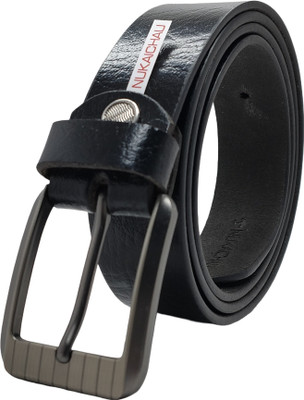 NUKAICHAU Men Formal, Casual, Evening, Party Black Genuine Leather Belt