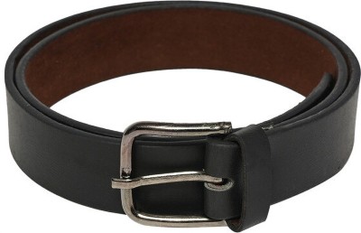 KidOWorld Boys Black Genuine Leather Belt
