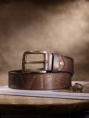 LEVI'S Men Casual Brown Genuine Leather Belt