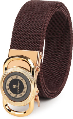 zaphod Men Brown Nylon Belt
