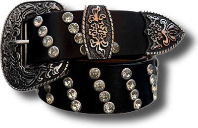 ENTEGRO Men Casual, Evening, Party Black Genuine Leather Belt