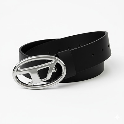xelcis Men & Women Casual, Evening, Formal, Party Black Genuine Leather Belt
