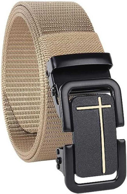 Flipcon Men Casual Beige Nylon Belt