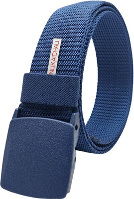 NUKAICHAU Men Casual, Evening, Party Blue Nylon Belt