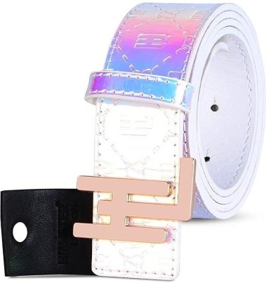 hamster london Women White Artificial Leather Belt