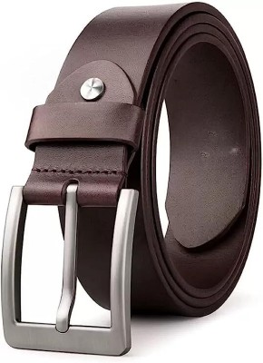 KAEZRI Men Evening, Party, Formal, Casual Brown Genuine Leather Belt