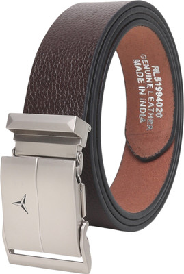 LOOPA Men Formal, Casual, Evening, Party Brown Genuine Leather Belt