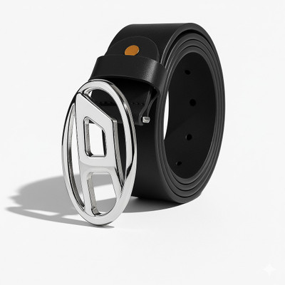 xelcis Men & Women Casual, Evening, Formal, Party Black Genuine Leather Belt