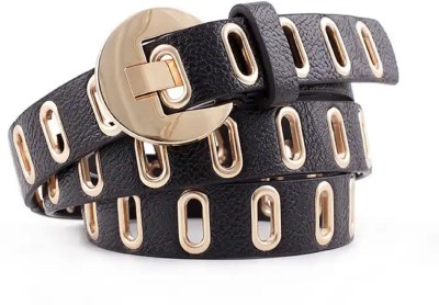 ZACHARIAS Women Casual, Evening, Party Black Texas Leatherite Belt