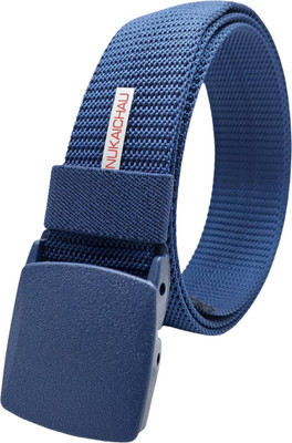 NUKAICHAU Men Casual, Evening, Party Blue Nylon Belt