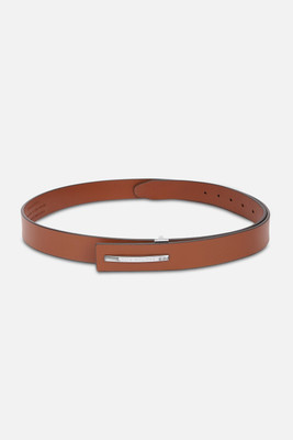 LOUIS PHILIPPE Men Formal Brown Genuine Leather Belt