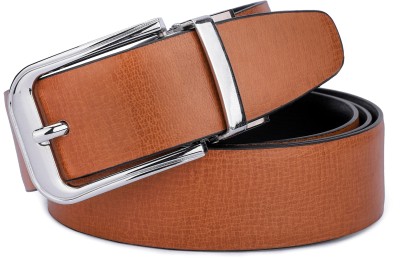 INVICTUS Men Casual, Formal Tan Artificial Leather Belt