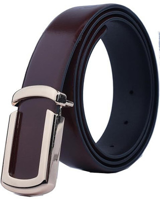 MUSOMODA Men Casual Tan Genuine Leather Belt