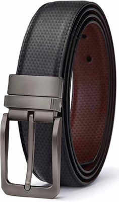 KILLER Men Formal, Casual, Evening, Party Black, Brown Artificial Leather Reversible Belt