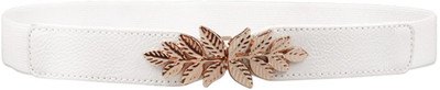 REDHORNS Women Casual, Party White Artificial Leather, Fabric Belt