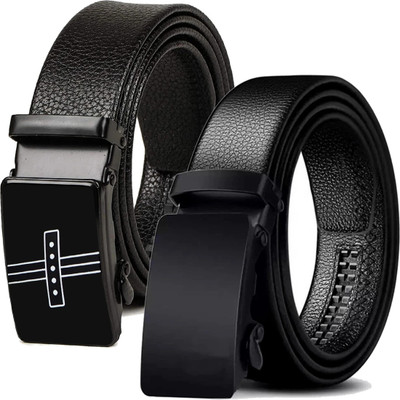 PROVOGUE Men Casual, Formal, Evening, Party Black Synthetic Belt
