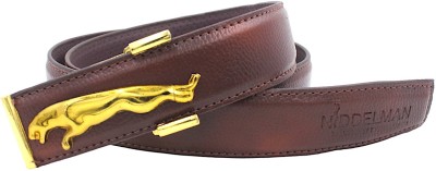 Niddleman Men Casual, Formal, Party Brown Artificial Leather Belt