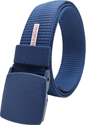 NUKAICHAU Men & Women Casual, Evening, Party Blue Nylon Belt