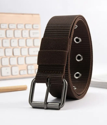 LEATHERTONE Men Casual, Evening Brown Nylon Belt
