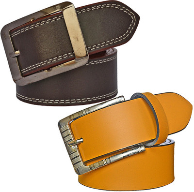 METRONAUT Men Brown, Tan Synthetic Belt