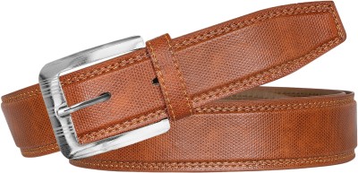 Pritha Men Evening, Party, Formal, Casual Tan Artificial Leather Belt