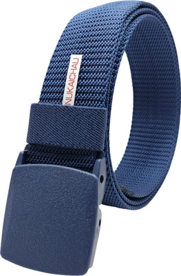 NUKAICHAU Men & Women Casual, Evening, Party Blue Nylon Belt