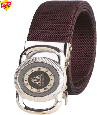 Artisanwear Men Casual Brown Nylon Belt