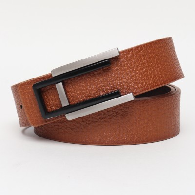 INVICTUS Men Casual, Formal Tan Artificial Leather Belt