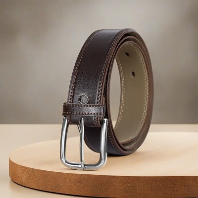 LOREM Men Evening, Party, Formal, Casual Brown Artificial Leather Belt