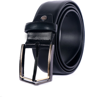 Leather Patta Men Formal Black Genuine Leather Belt