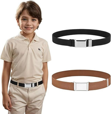 hbstreads Boys & Girls Black, Brown Artificial Leather Belt