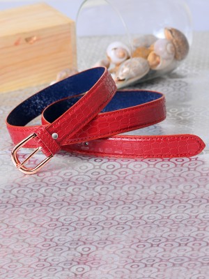 Dressberry Women Casual Red Artificial Leather Belt