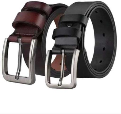 Fancy Craft Men Formal, Casual, Evening, Party Black, Brown Artificial Leather Belt