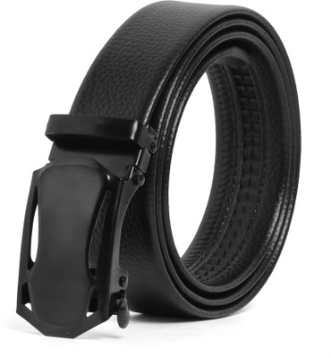 LYVI Men Formal Black Artificial Leather Belt