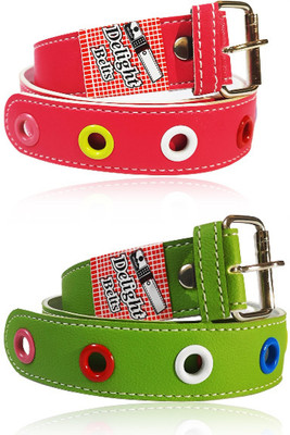 Gladsome Boys & Girls Casual Green, Maroon, Multicolor Artificial Leather Belt