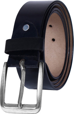ZNB Men Casual, Evening, Formal, Party Black Genuine Leather Belt