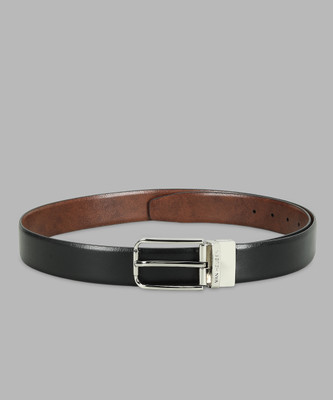 VAN HEUSEN Men Black, Brown Genuine Leather Belt